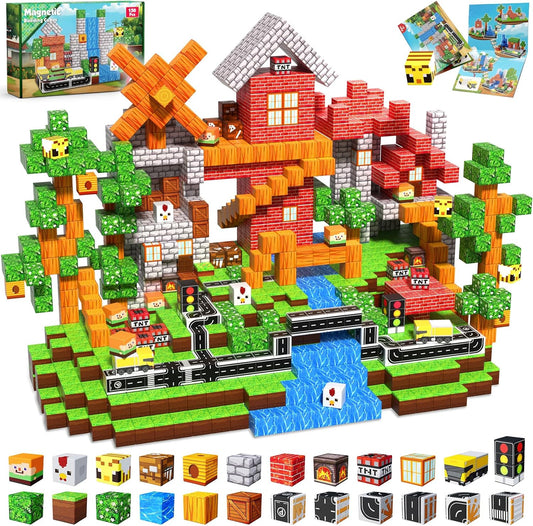 150 PCS Magnetic Blocks - Building Block for Kids Ages 4-8, Magnet Blocks Cubes Tiles Constructions Toys Girl Boy, STEM Educational Montessori Stacking Toy, Sensory Play Game Preschool Learning Gifts Nirvana Guru