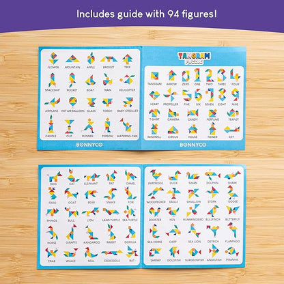 Tangram Puzzle Wooden Pack 30 Kids Party Favors - BONNYCO | Goodie Bags Stuffers for Kids 3-5 4-8, Return Gifts for Birthday Party Goody Bag Stuffers | Pinata Filler Toys Bulk Classroom Prizes Rewards nirvanaguru