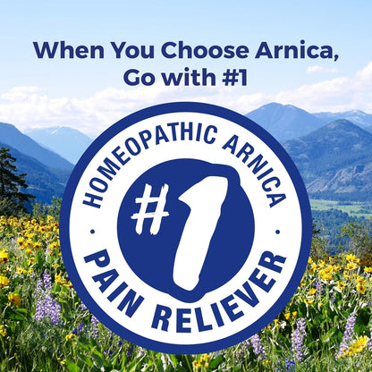 Boiron Arnica Montana 30X Homeopathic Medicine for Relief from Muscle Pain, Muscle Stiffness, Swelling from Injury, and Discoloration from Bruises - 3 Count (240 Pellets) - Nirvana Guru