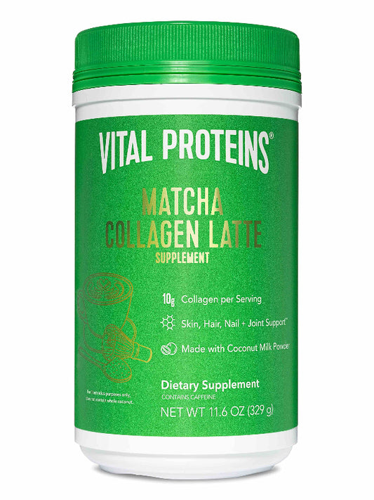 Vital Proteins Matcha Collagen Peptides Powder Supplement, Matcha Green Tea Powder, 10.5 oz, Original Flavored - Nirvana Guru
