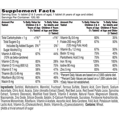 Flintstones Vitamins Chewable Kids Multivitamin with + Extra Iron for Toddler & Kid with Vitamin C, D, Vitamin B12, 160 Count (Packaging Will Vary) Nirvana Guru
