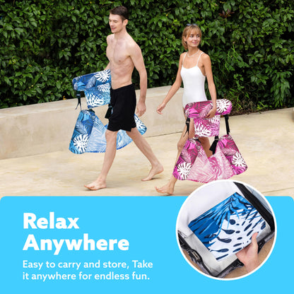 SLOOSH Inflatable Pool Floats Adult,2 Packs Floating Lounge Chairs,Blow up Pool Noodles for Adult Heavy Duty,Floating Chair for Party Summer Water Beach Lake Fun Nirvana Guru