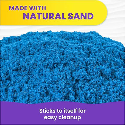 Kinetic Sand, 2.5lbs Blue Play Sand, Moldable Sensory Toys for Kids, Resealable Bag (Packaging May Vary), for Ages 3 and up nirvanaguru