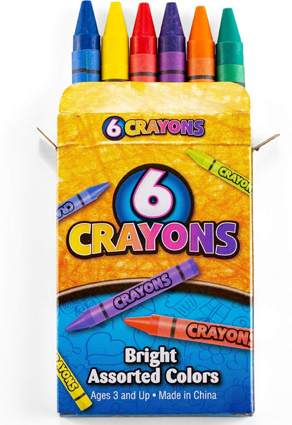 Bedwina Bulk Crayons - Case of 120, 6-Packs Total 720 Crayons Bulk School Supplies for Kids, Toddlers, Teachers, Restaurants & Classrooms, Nontoxic Travel, Party Favors, Goody Bags, Stocking Stuffers Nirvana Guru