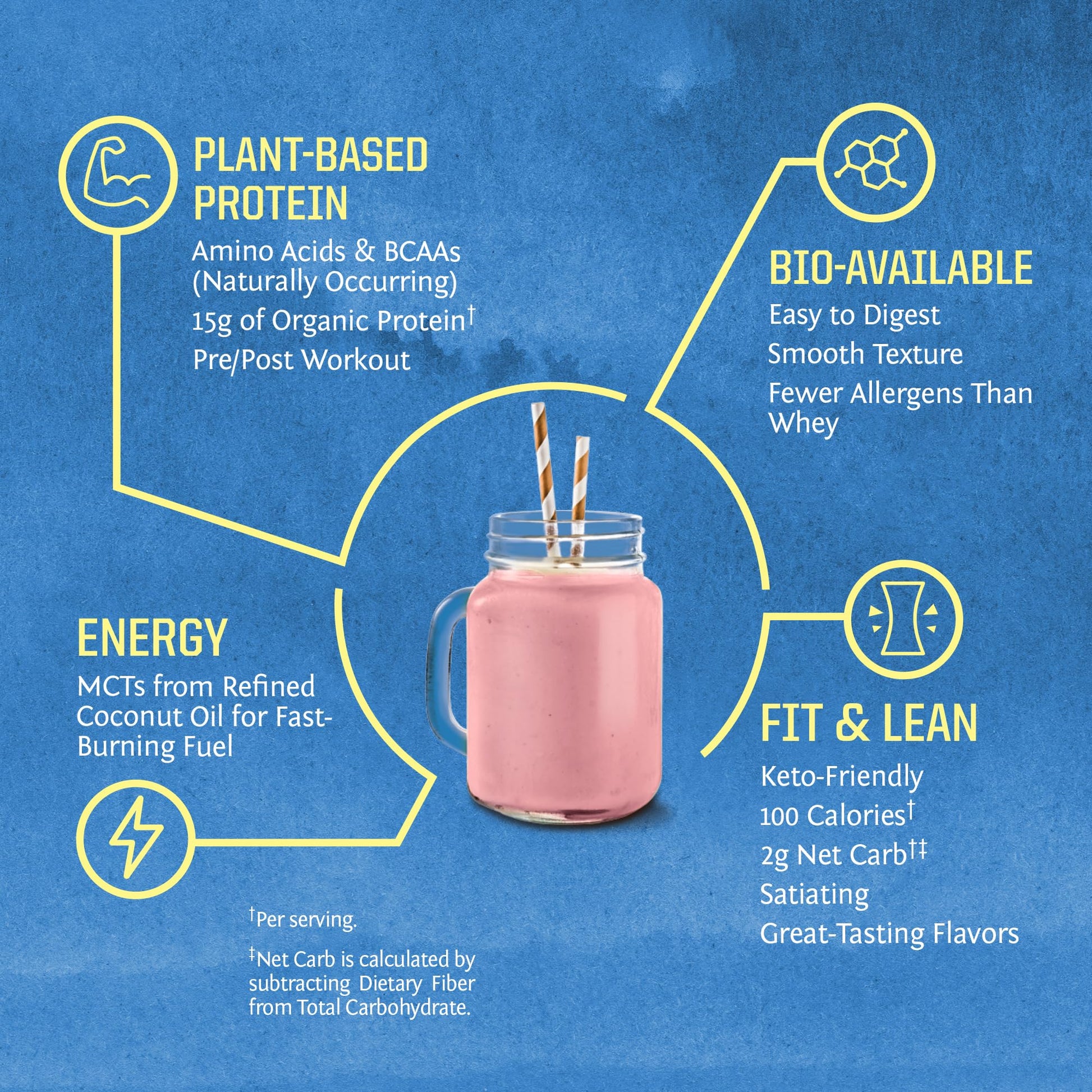 Organic Plant Based Protein Powder | Vegan Organic Protein Powder Vanilla Flavored with BCAA Amino Acids & Hemp Seed Pea Blend | Non-GMO Soy Dairy Filler & Gluten Free (Vanilla, 32 Servings) - Nirvana Guru