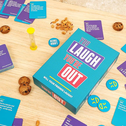 You Laugh You're Out A Party Game with Hilarious Charades Family Card Games for Adults & Kids, 125 Prompt Cards Fun Card Games for Family Game Nights, Gatherings, & Parties Ages 14+ nirvanaguru