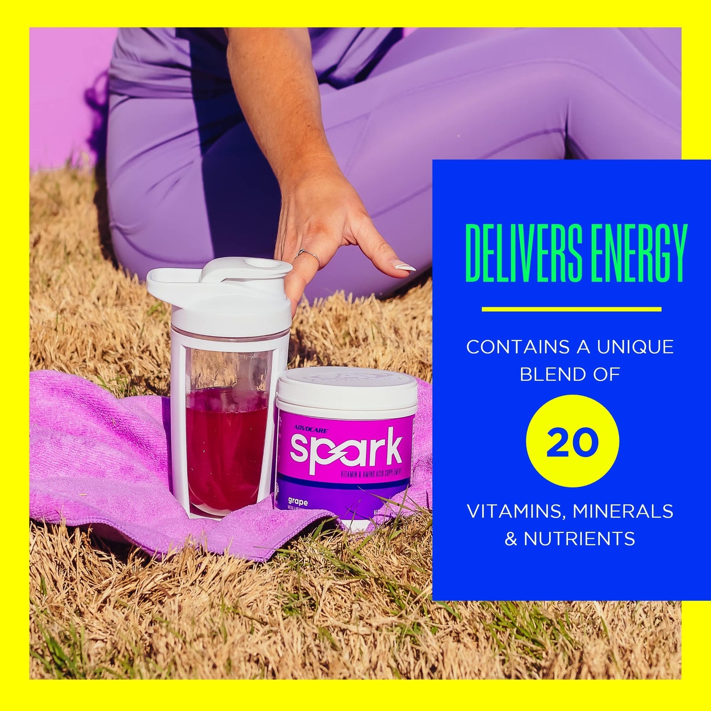 AdvoCare Spark Vitamin & Amino Acid Supplement - Focus & Energy Drink Powder Mix with Vitamin A, B-6, C & E - Also Includes L-Carnitine & L-Tyrosine - Fruit Punch - 10.5 oz Nirvana Guru