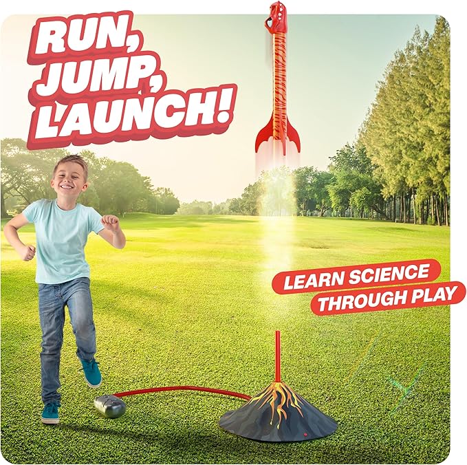 Dinosaur Toy Rocket Launcher for Kids - Toys for Kids 3-5 5-7 4-6 - Outdoor Toys for Kid Ages 4-8 - 3 4 Year Old Boy Birthday Gift - Gifts for Boys Age 3 4 5 6 Years - Outside Toy for Toddlers nirvanaguru