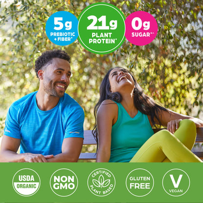 Orgain Organic Vegan Protein Powder, Vanilla Bean - 21g Plant Protein, 4g Prebiotic Fiber, No Lactose Ingredients, No Added Sugar, Non-GMO, For Shakes & Smoothies, 2.03 lb (Packaging May Vary)