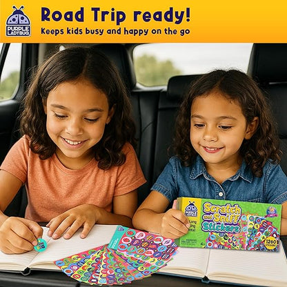 Purple Ladybug 1260 Variety Scratch and Sniff Stickers - 15 Unique Scents - Fun and Motivational Rewards for Kids and Teachers Must Haves, Smelly Sticker for Classroom, & Back to School Gift nirvanaguru