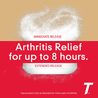 Tylenol 8HR Arthritis Pain Relief Caplets, 650 mg Acetaminophen for Minor Arthritis & Joint Pain, Fever Reducer, Extended Release, Gentle on Stomach, FSA or HSA Eligible, 100 ct
