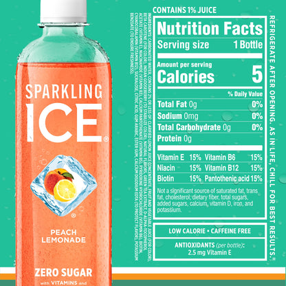 Sparkling Ice Purple Variety Pack, Flavored Water, Zero Sugar, with Vitamins and Antioxidants, 17 fl oz, 12 count (Black Raspberry, Cherry Limeade, Orange Mango, Kiwi Strawberry)