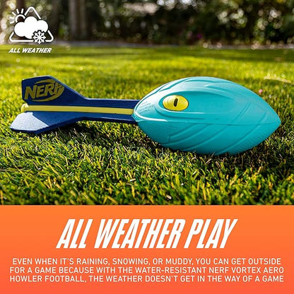 Nerf Vortex Aero Howler Neon Foam Ball, Classic Long-Distance Football, Flight-Optimizing Tail, Whistling Sound, Indoor & Outdoor Fun (Amazon Exclusive) nirvanaguru