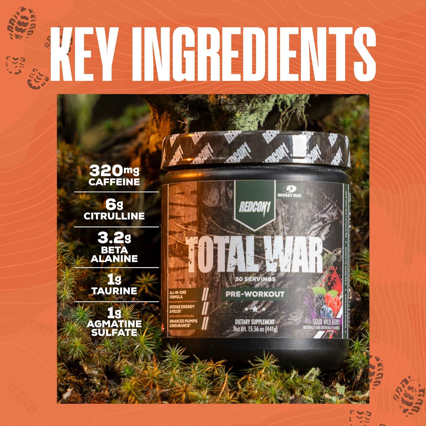 REDCON1 Total War Pre Workout Powder, Blue Lemonade - Beta Alanine + Citrulline Malate Keto Friendly Preworkout for Men & Women with 320mg of Caffeine - Fast Acting (30 Servings) Nirvana Guru