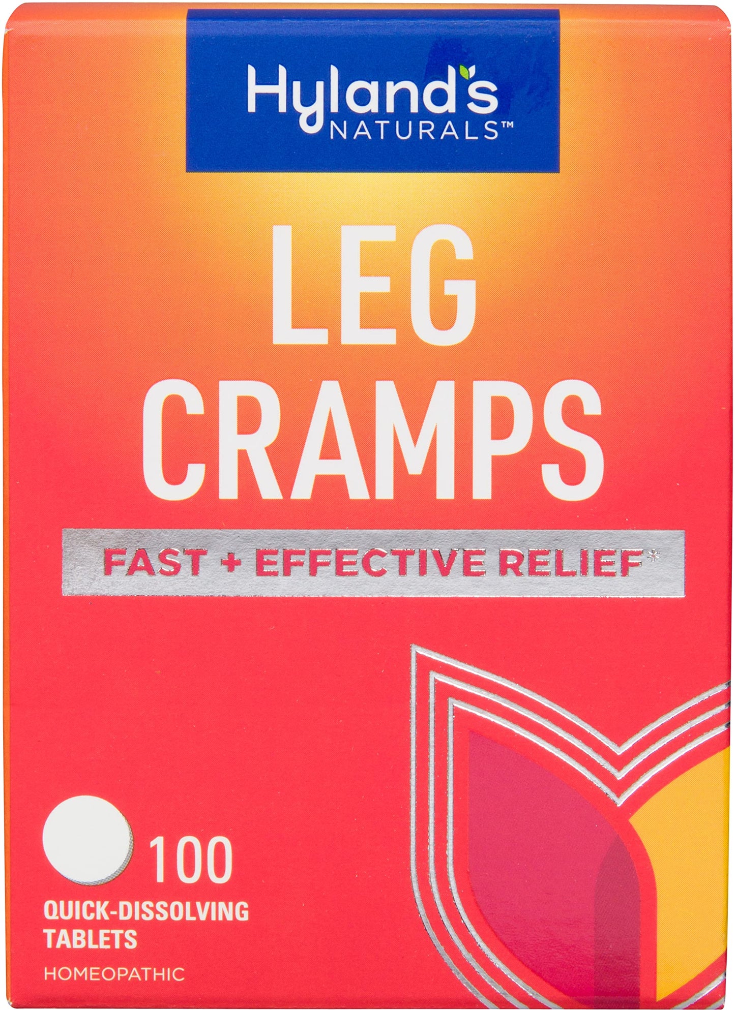Hyland's Leg Cramp Tablets, Natural Relief of Calf, Leg and Foot Cramp, Quick Dissolving Tablets, 100 Count