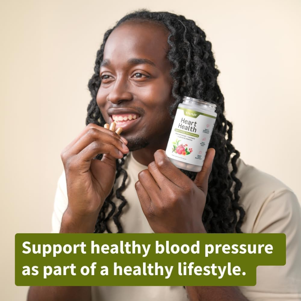Snap Supplements Heart Health Supplements and Blood Circulation Supplements, 180 Capsules - Nirvana Guru