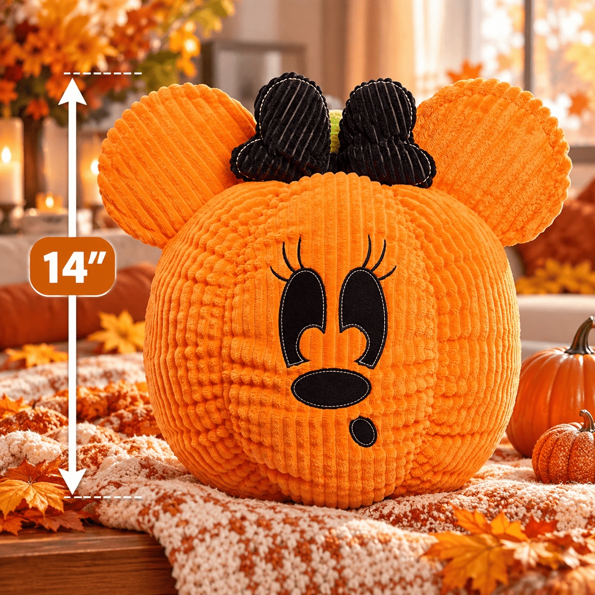 Just Play Disney Halloween Large Mickey or Minnie Plush