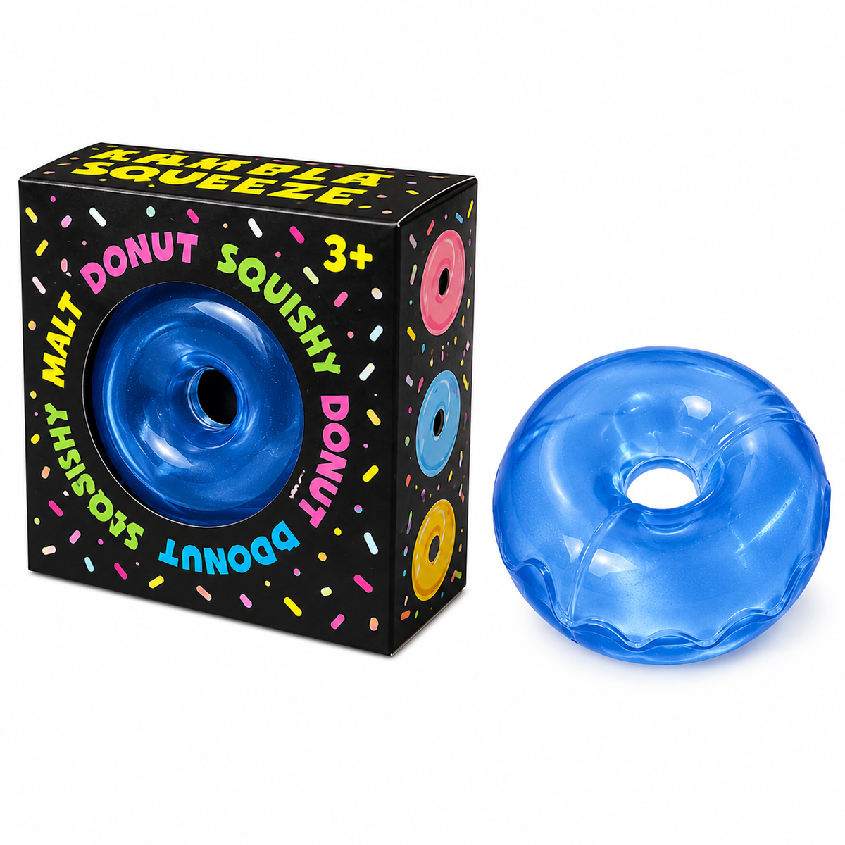 4 PCS Squishy Toy Set Baby Donut Coconut Cube Soft Squeeze Sensory Fidget Toys Nirvana Guru