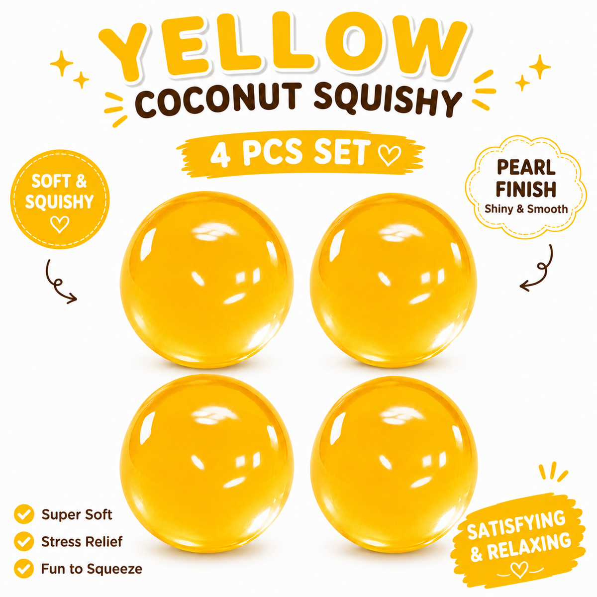 Coconut Oil Squishy - Coconut Oil Slow Rising Squeeze Stress Ball Clear Jelly Bubblegum Texture Coconut Oil Squishy Toy nirvanaguru