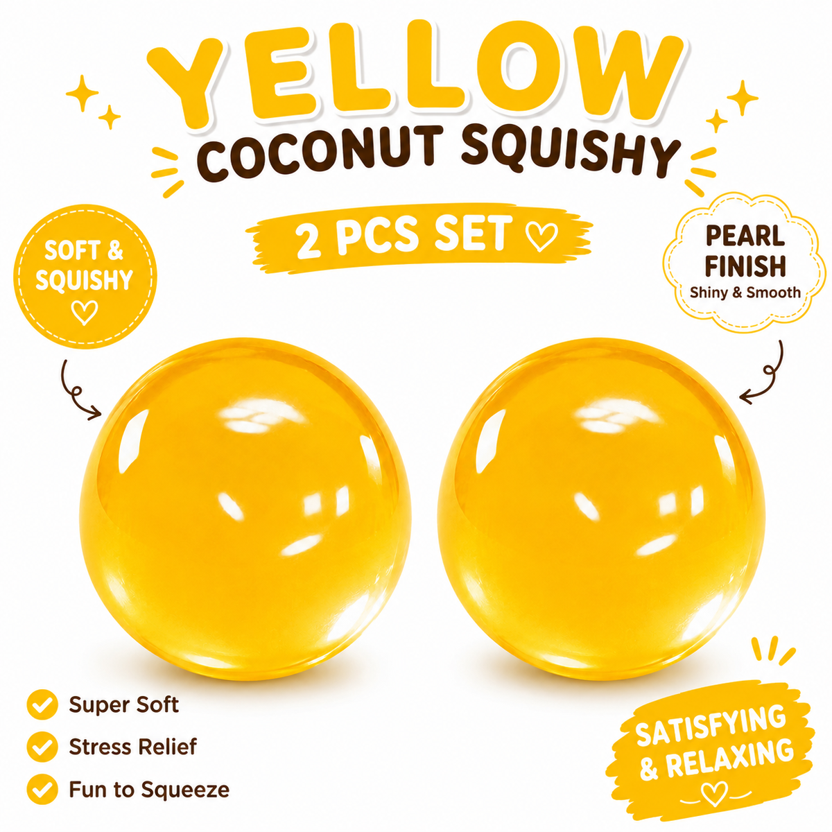 Coconut Oil Squishy - Coconut Oil Slow Rising Squeeze Stress Ball Clear Jelly Bubblegum Texture Coconut Oil Squishy Toy nirvanaguru