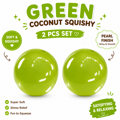 Coconut Oil Squishy - Coconut Oil Slow Rising Squeeze Stress Ball Clear Jelly Bubblegum Texture Coconut Oil Squishy Toy nirvanaguru