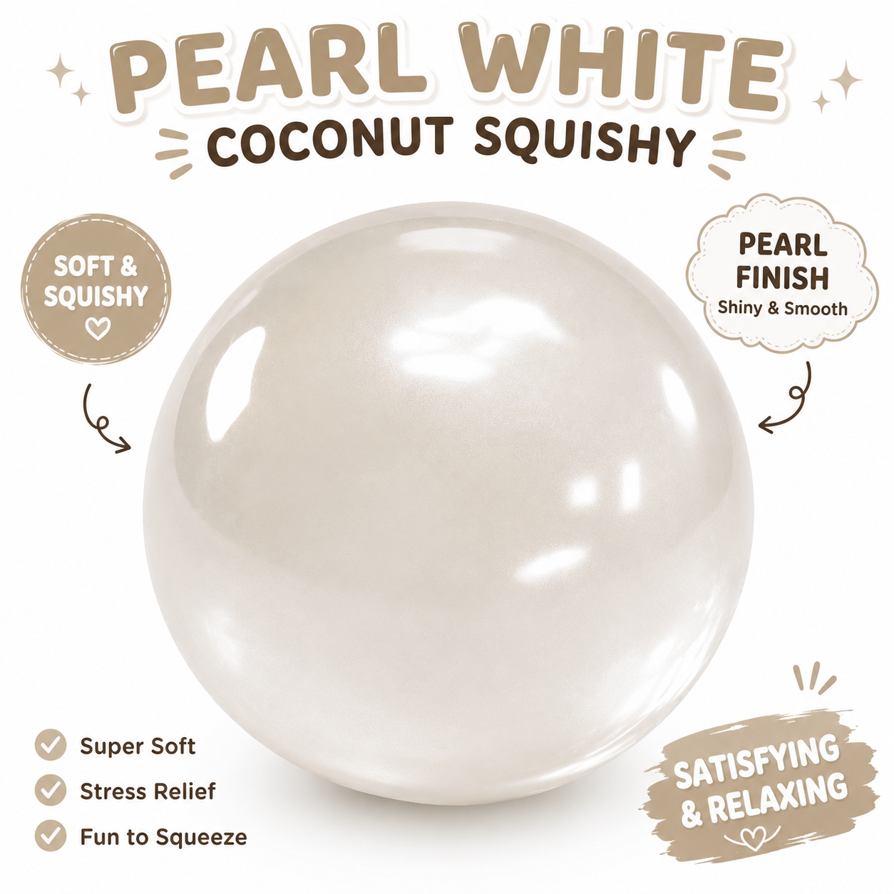 Coconut Oil Squishy - Coconut Oil Slow Rising Squeeze Stress Ball Clear Jelly Bubblegum Texture Coconut Oil Squishy Toy nirvanaguru