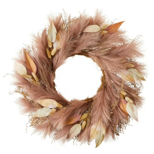 Harvest Pampas Grass Wreath, Halloween by Way To Celebrate nirvanaguru