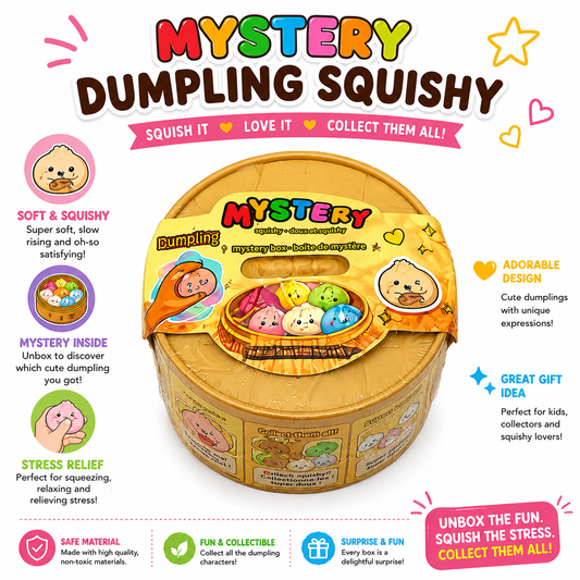 Mystery Dumpling Squishy Surprise Box Slow Rising Kawaii Fidget Toy Nirvana Guru
