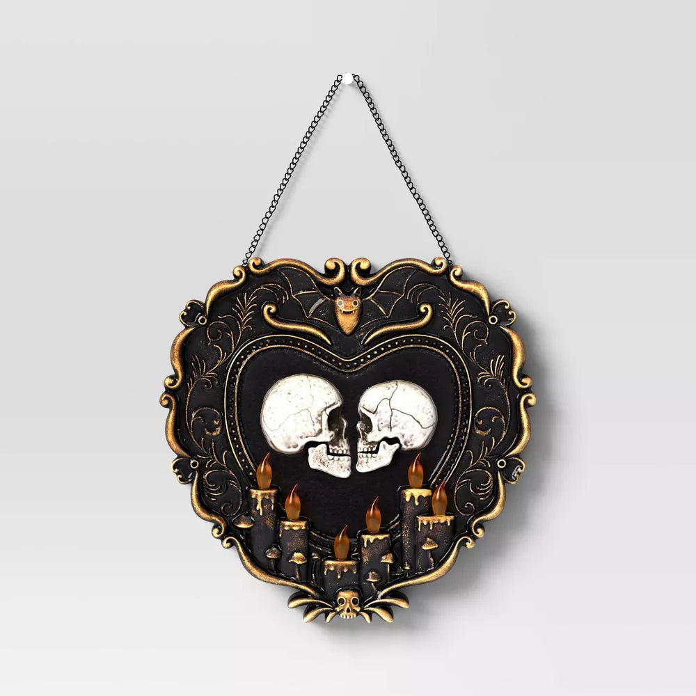 19" Talking Skulls Frame Halloween Decorative Prop Black - Hyde and EEK! Boutique™ Nirvana Guru