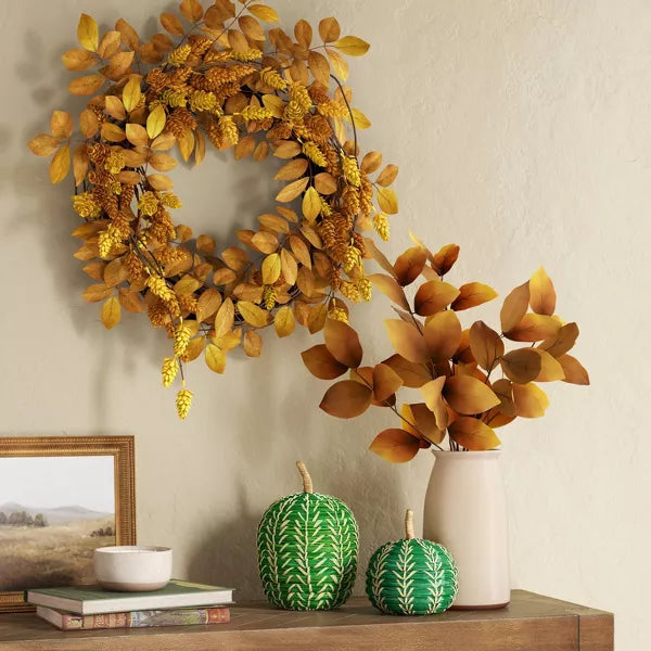 Patterned Woven Pumpkin Green - Threshold™ nirvanaguru
