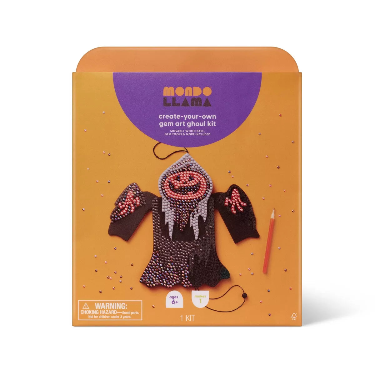 Halloween Craft Lewis Gem Art Puppet Kit - Mondo Llama™ Nirvana Guru
