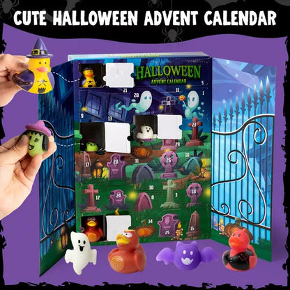 Joyfy 2025 Halloween Advent Calendar, 31 PCS Rubber Duck Mochi Surprise Toys for CountDown to Halloween Party Favor Supply Kid Trick or Treating nirvanaguru