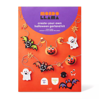 Halloween Pom Characters Garland Craft Kit - Mondo Llama™ Nirvana Guru