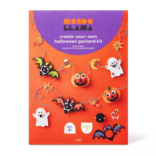 Halloween Pom Characters Garland Craft Kit - Mondo Llama™ Nirvana Guru