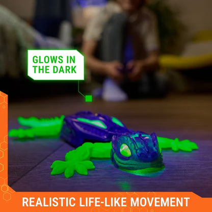 HEX BOTS Wall Crawler Gecko Glow in the Dark, Rechargeable Remote Control Robot Kids Toys, Climbs up Walls for Prank Toys & Games, RC Robot Toys for Boys & Girls Ages 4 & Up Nirvana Guru