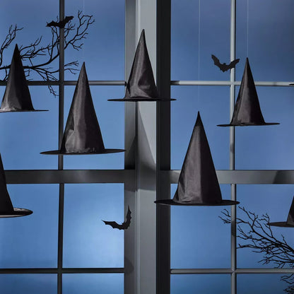 8ct Halloween Decor Kit Black Witch Hats - Hyde and EEK! Boutique™: Party Decorations Nirvana Guru