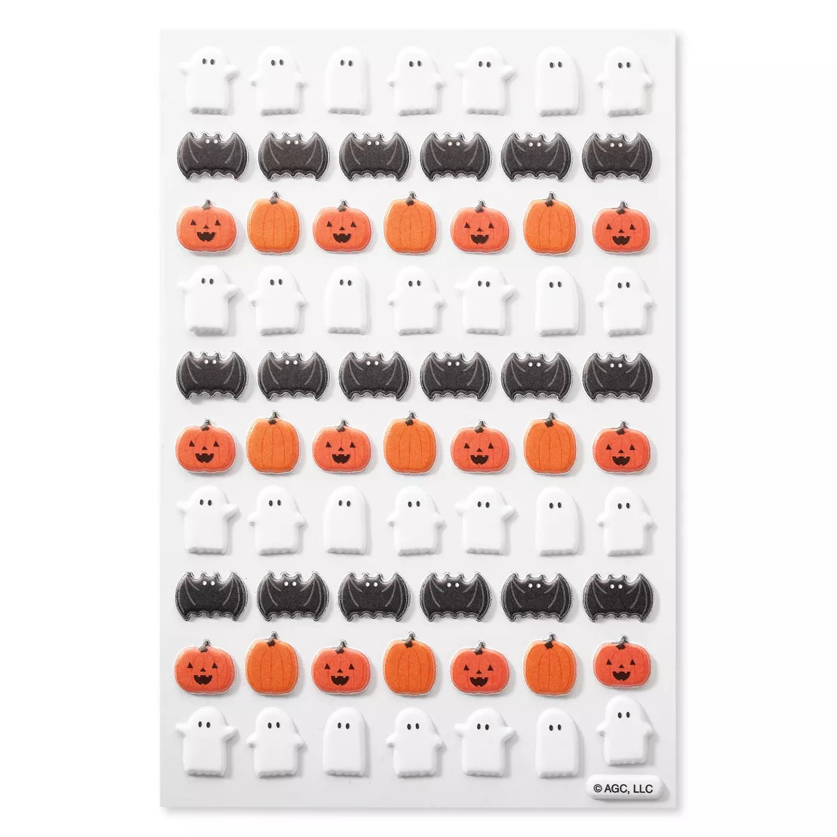 134ct Halloween 3D Puffy Stickers Pumpkins and Bats Nirvana Guru