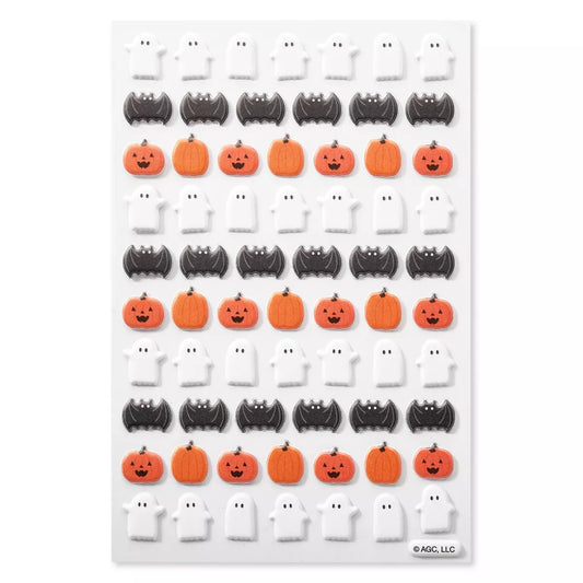 134ct Halloween 3D Puffy Stickers Pumpkins and Bats Nirvana Guru
