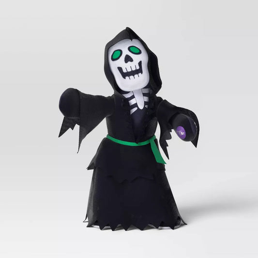11.5" Animated Plush Ghoul Halloween Decorative Prop Black - Hyde and EEK! Boutique™ Nirvana Guru