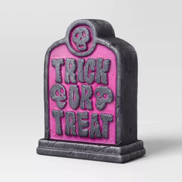12" Lit Trick or Treat Blow Mold Halloween Decorative Prop – Purple | Hyde and EEK! Boutique™ nirvanaguru