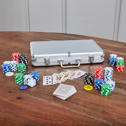 Game Gallery Poker Set with Professional Weight Poker Chips 400pc nirvanaguru