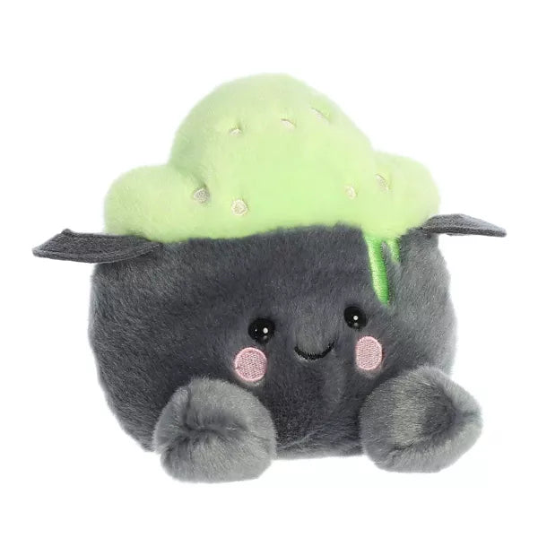 Aurora Mini Bubbly Cauldron Palm Pals Spooky Stuffed Animal Gray 4.5" Nirvana Guru