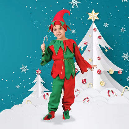 Fun World Red and Green Elf Plush Child Christmas Costume - Medium nirvanaguru