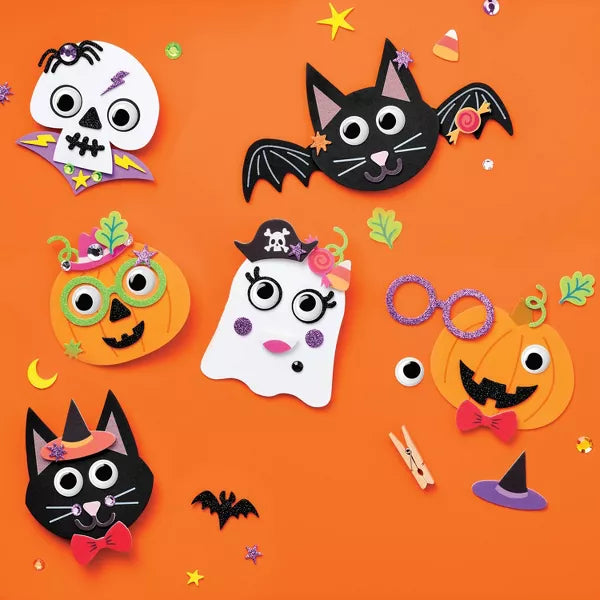 12ct Halloween Characters Foam Platter Craft Kit - Mondo Llama™ Nirvana Guru