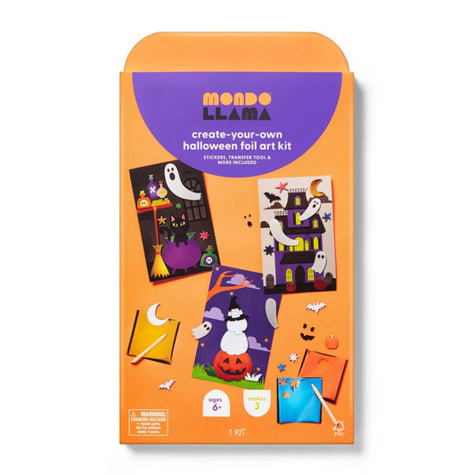 3ct Halloween Craft Foil Art Scenes Kit - Mondo Llama™ Nirvana Guru
