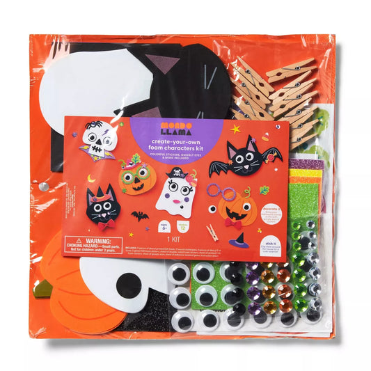 12ct Halloween Characters Foam Platter Craft Kit - Mondo Llama™ Nirvana Guru