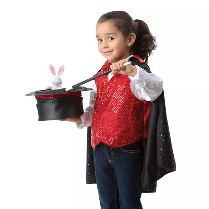 Melissa & Doug Magician Role Play Costume Set - Includes Hat, Cape, Wand, Magic Tricks nirvanaguru