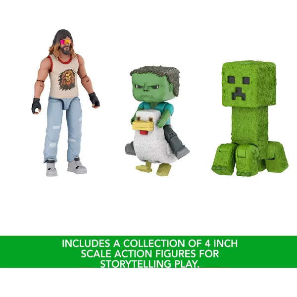 Minecraft Woodland Mansion Throwdown Toy Action Figure Multipack Inspired by the Movie nirvanaguru