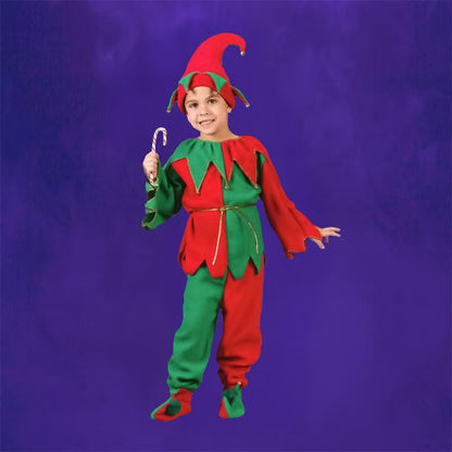 Fun World Red and Green Elf Plush Child Christmas Costume - Medium nirvanaguru