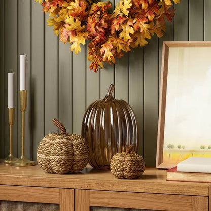 Patterned Woven Pumpkin Natural - Threshold™ nirvanaguru
